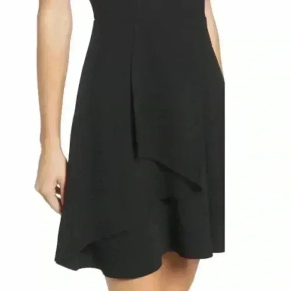 Adelyn Rae Athena Ruffle Fit and Flare Sleeveless Mini Cocktail Dress Size XS. - Picture 4 of 11